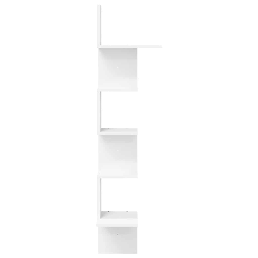 Estante de canto p/ parede contraplacado 32x32x127,5 cm branco