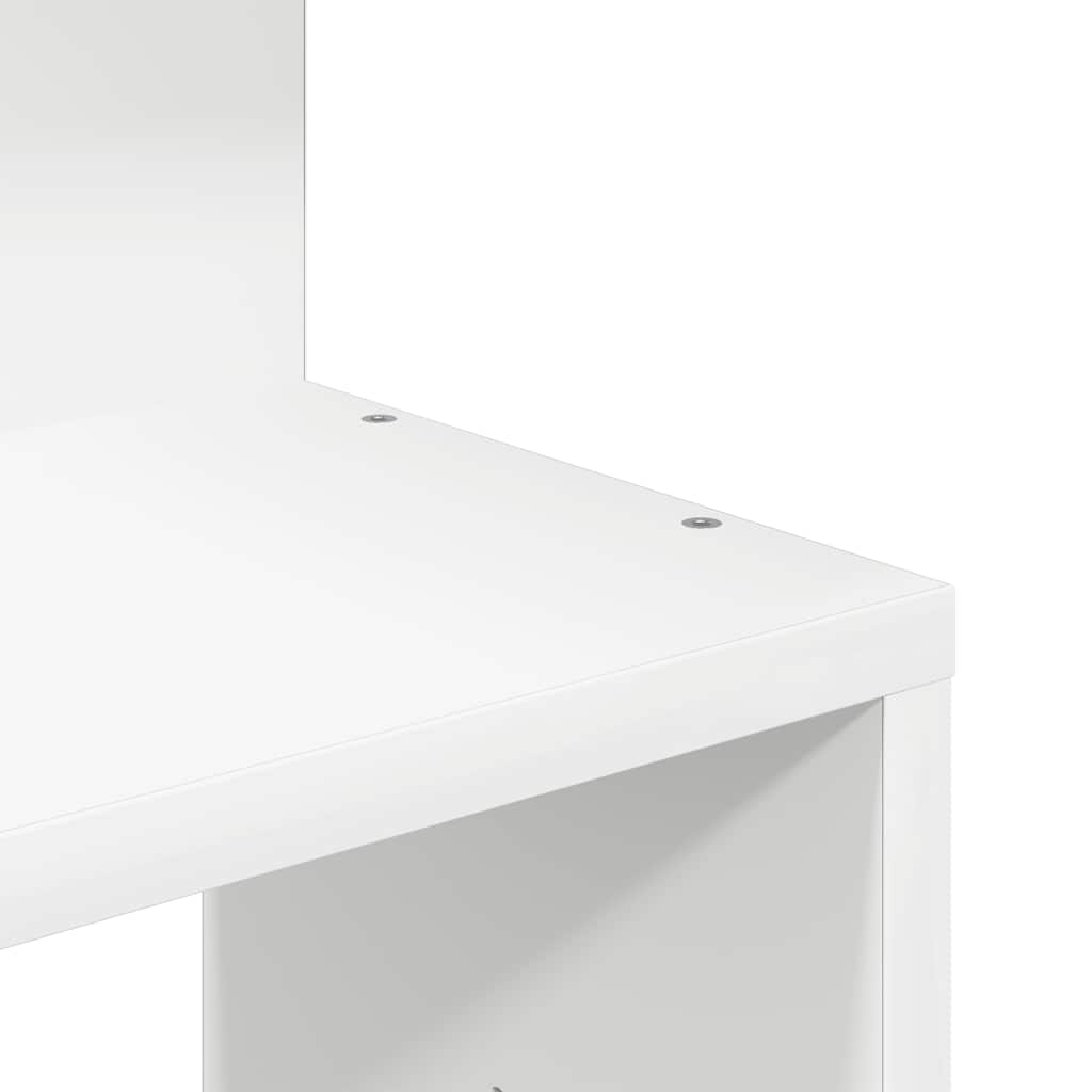 Estante de canto p/ parede contraplacado 32x32x127,5 cm branco