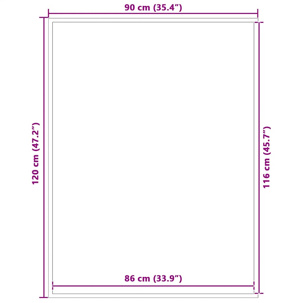Capacho 90x120 cm preto