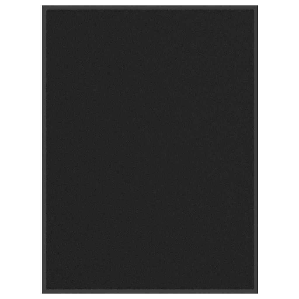 Tapete de porta 80x120 cm preto