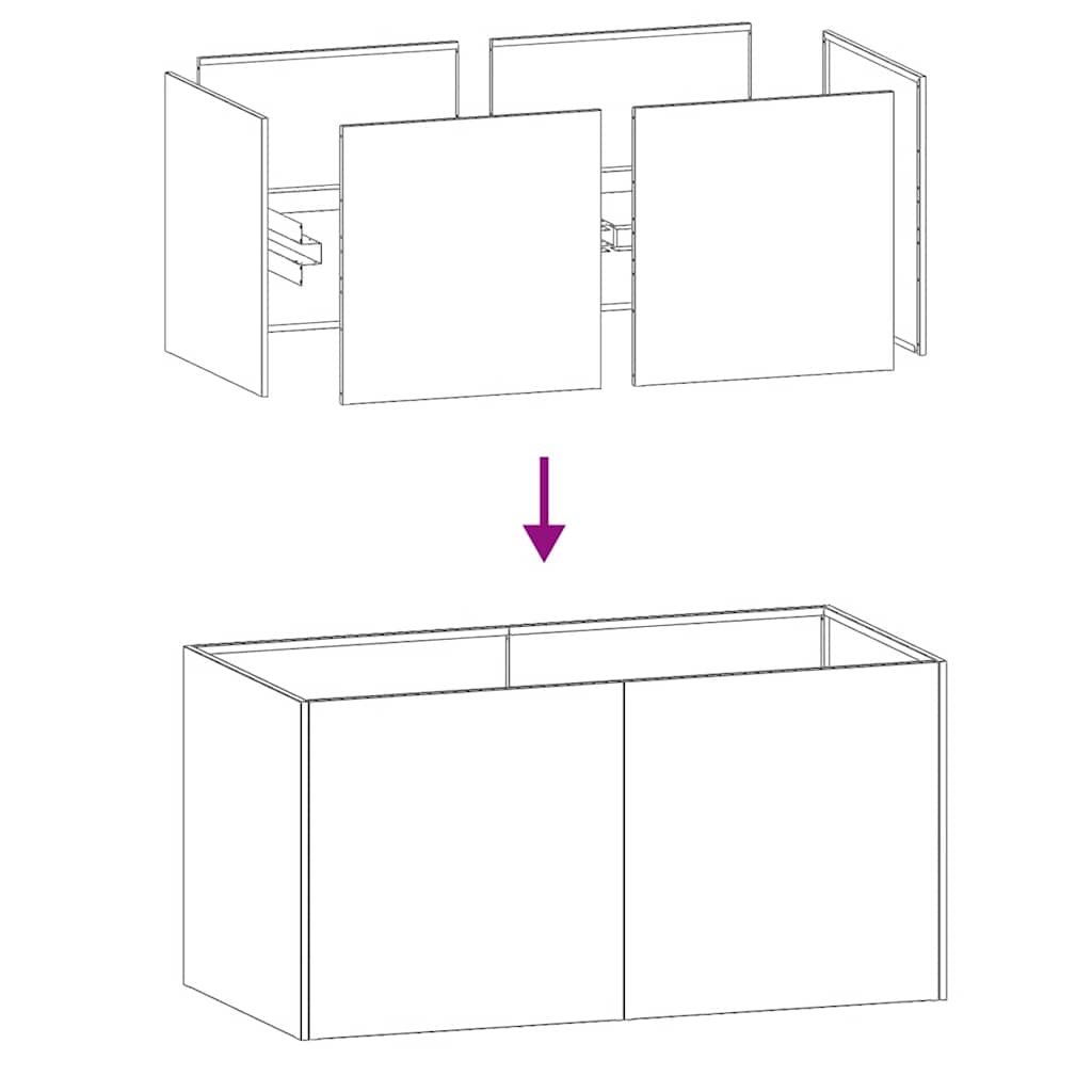 Vaso floreira 80x40x40 cm aço laminado a frio antracite