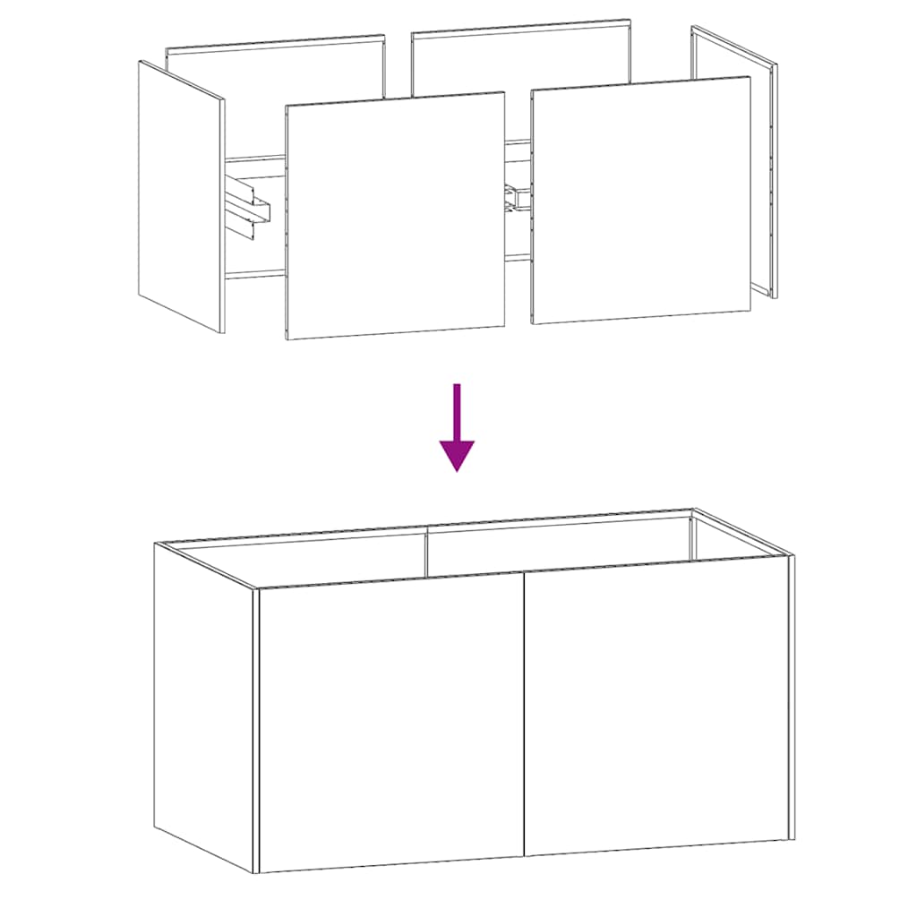 Planter 80x40x40 cm aço galvanizado