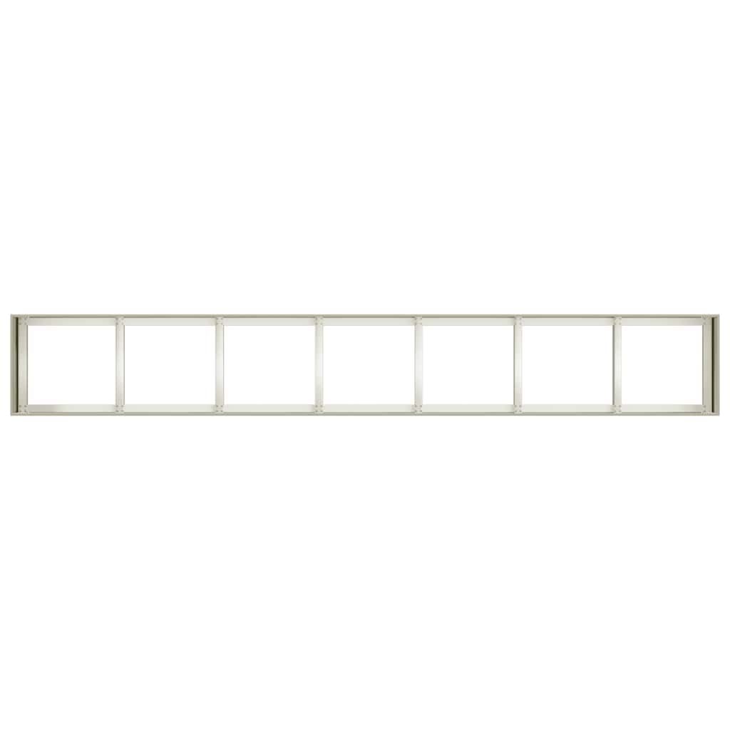Vaso floreira 280x40x40 cm aço laminado a frio branco