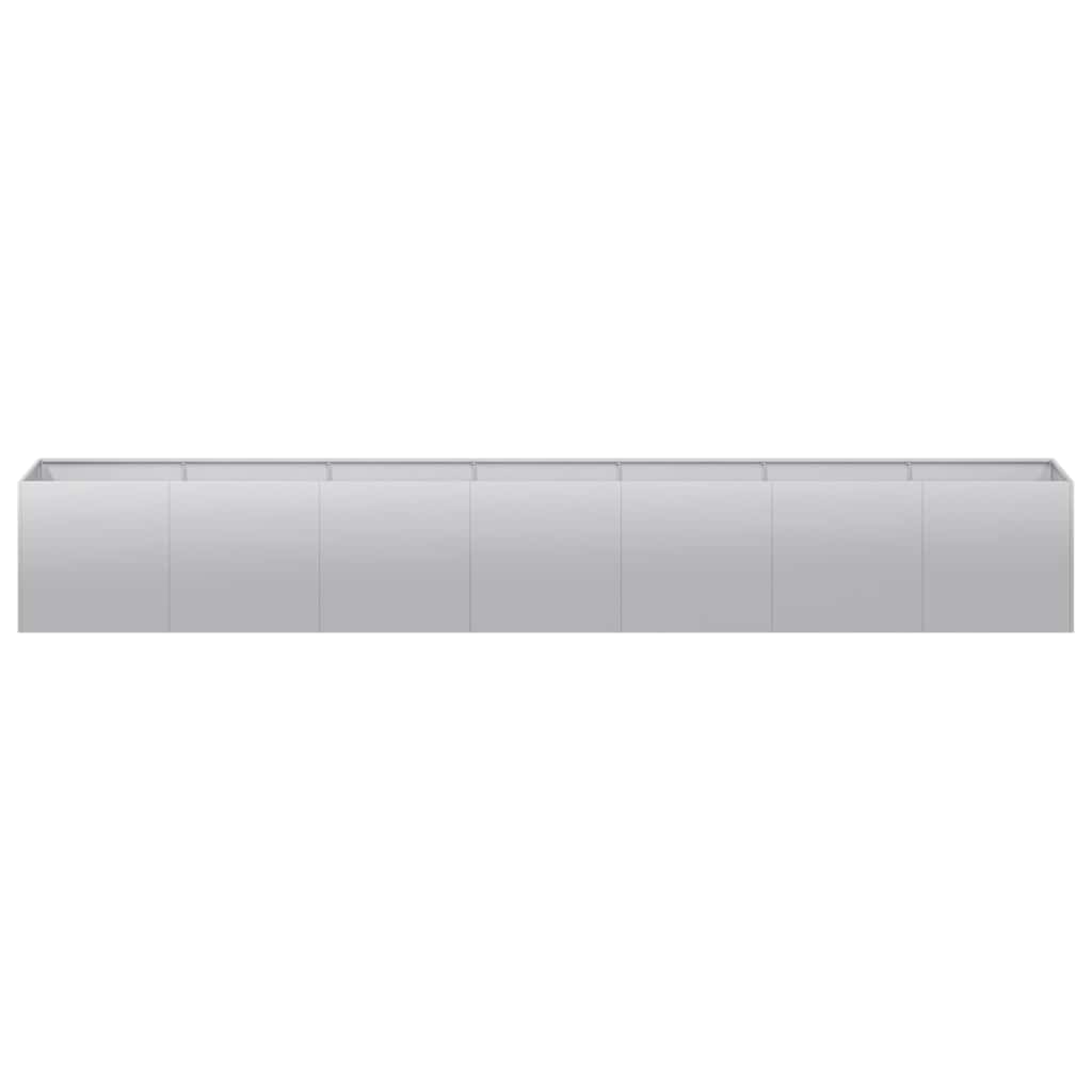 Planter 280x40x40 cm aço galvanizado