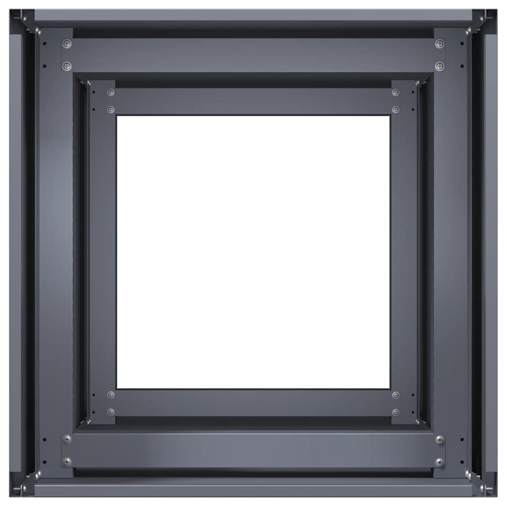 Vaso/floreira 40x40x80 cm aço laminado a frio antracite