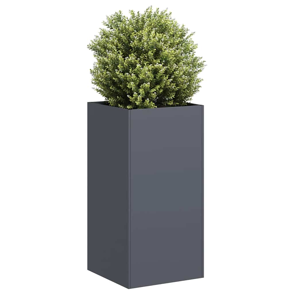 Vaso/floreira 40x40x80 cm aço laminado a frio antracite