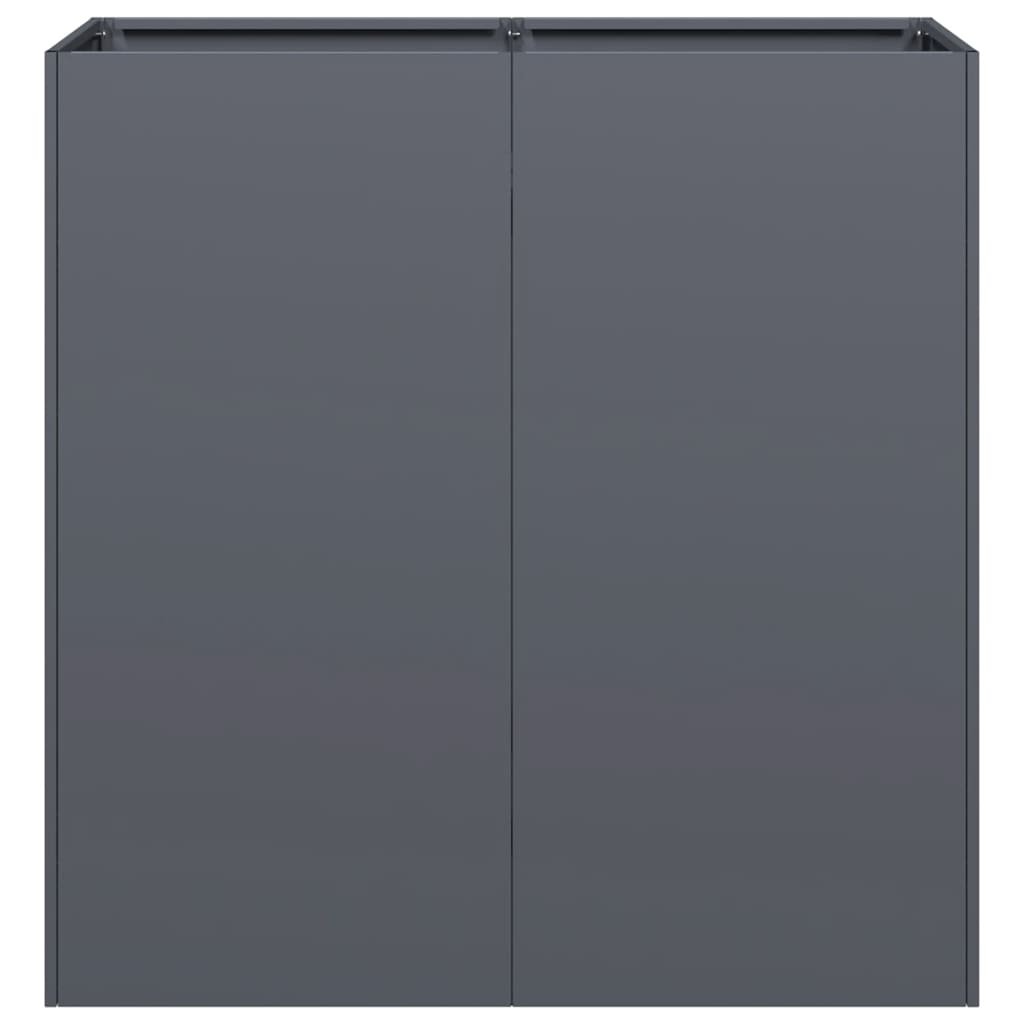 Vaso/floreira 80x40x80 cm aço laminado a frio antracite