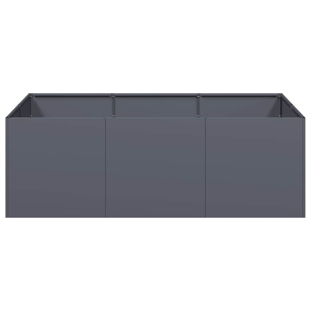 Vaso/floreira 120x80x40 cm aço antracite