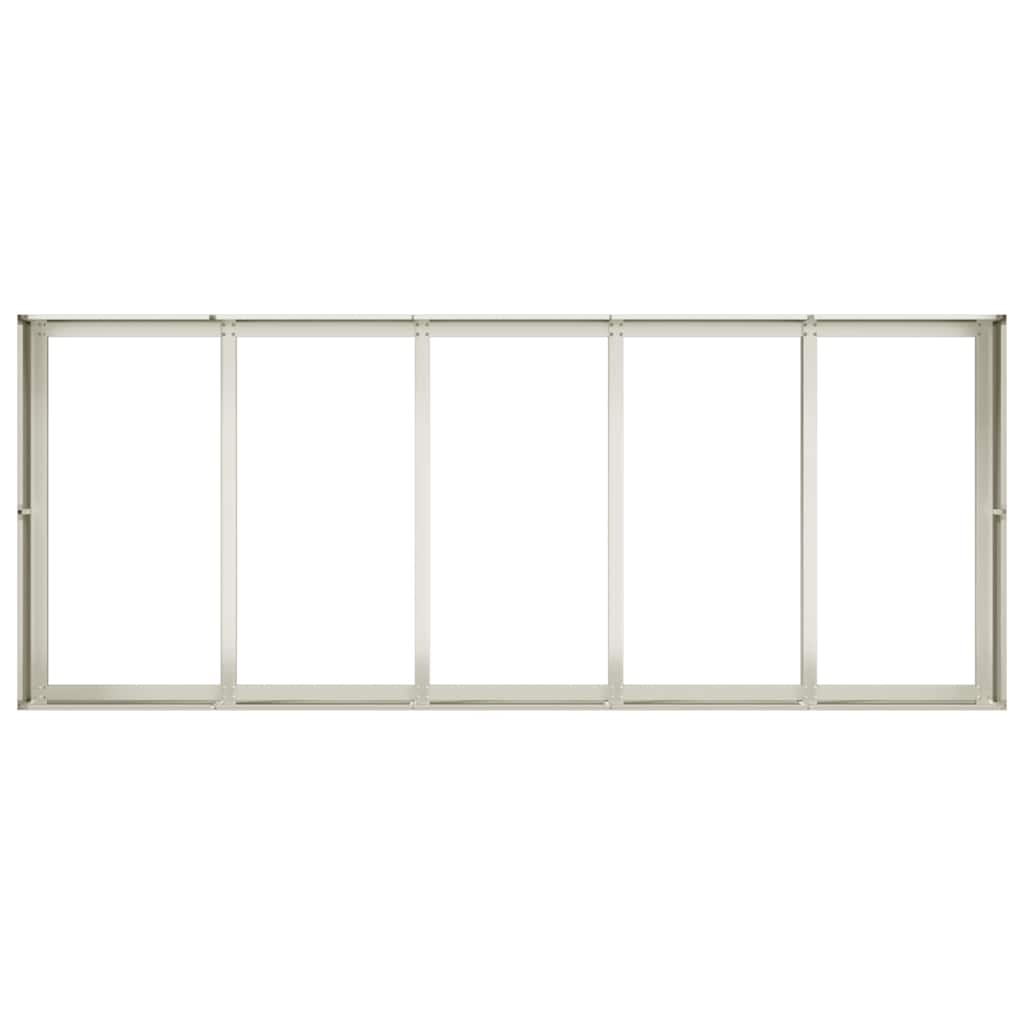 Vaso/floreira 200x80x40 cm aço preto