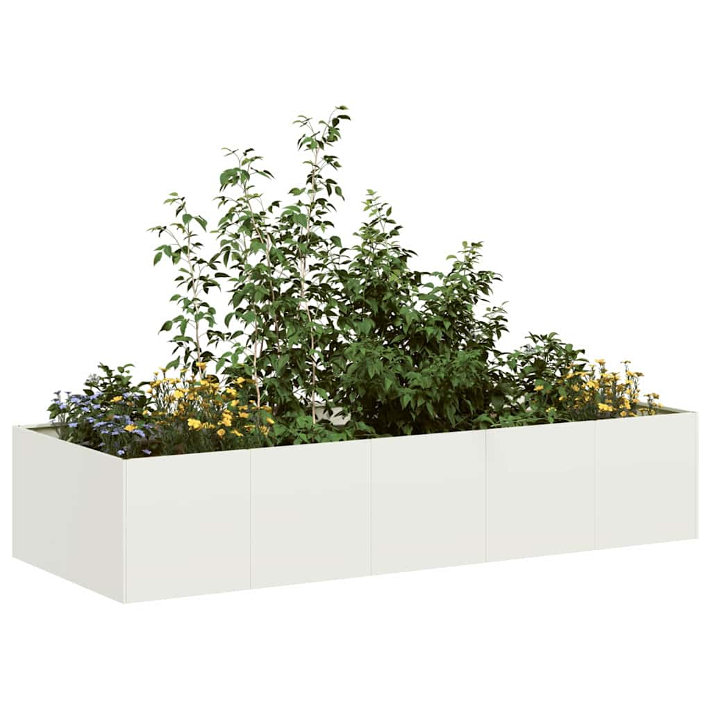 Vaso/floreira 200x80x40 cm aço preto