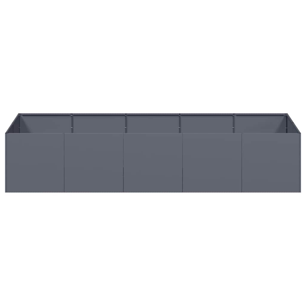 Vaso/floreira 200x80x40 cm aço antracite