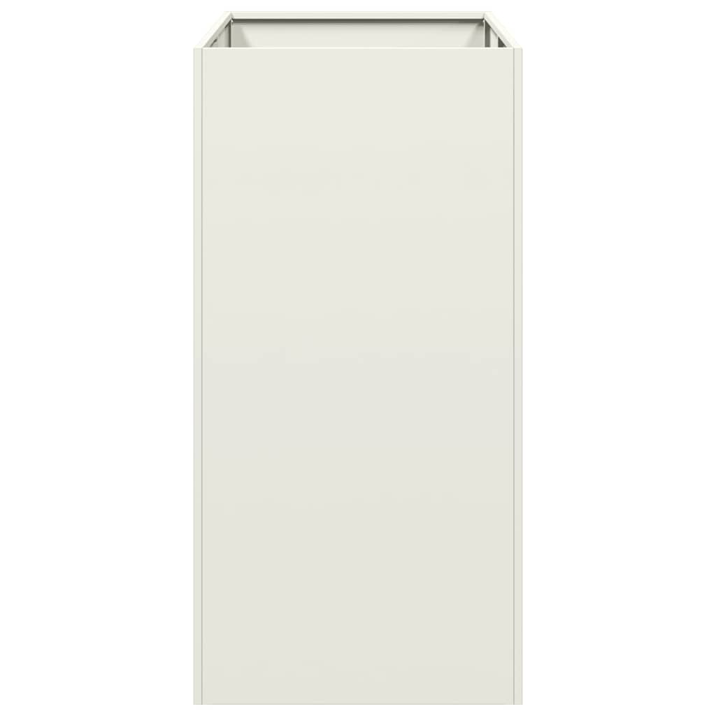 Vaso floreira 40x80x80 cm aço branco