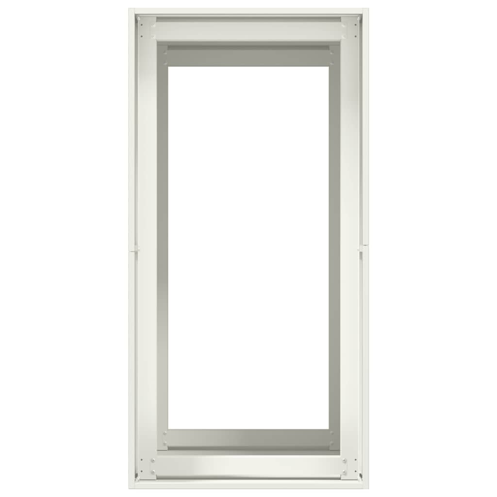 Vaso floreira 40x80x80 cm aço branco
