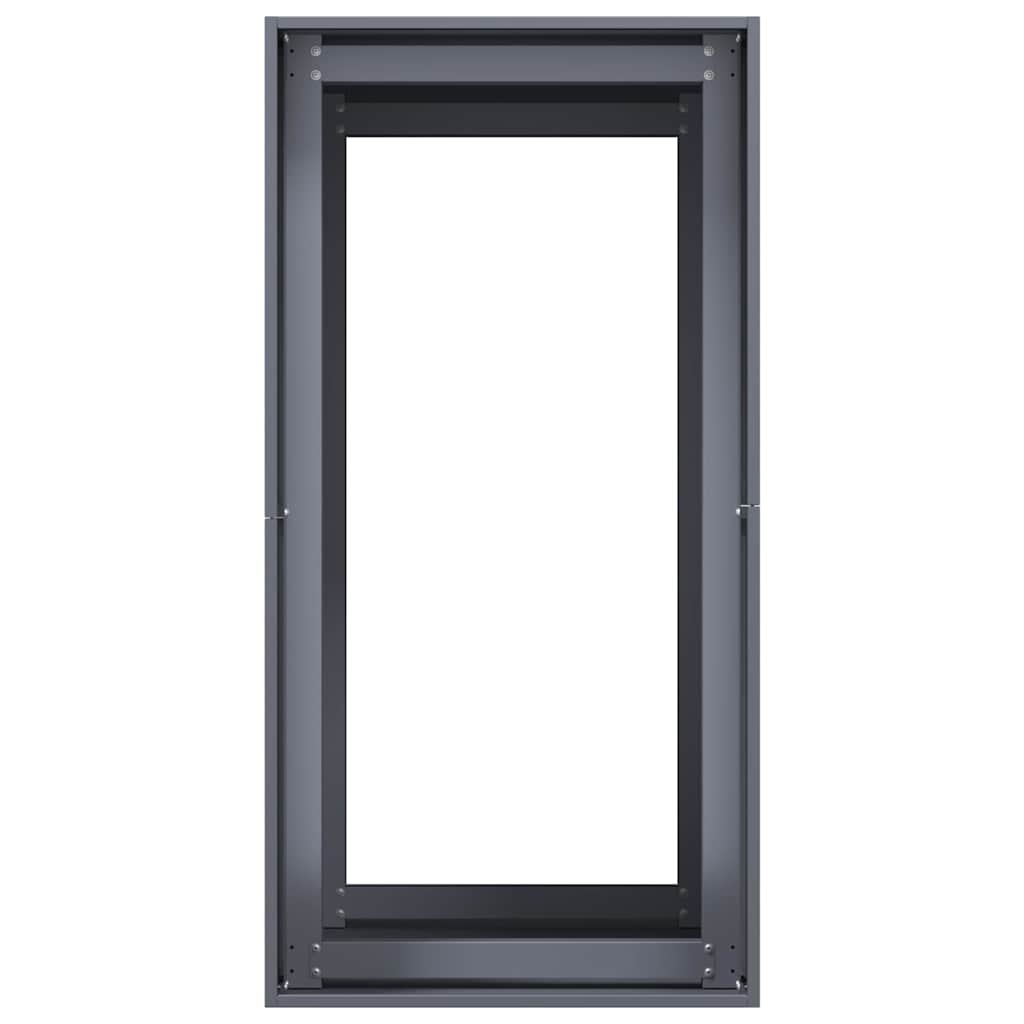 Vaso floreira 40x80x80 cm aço antracite