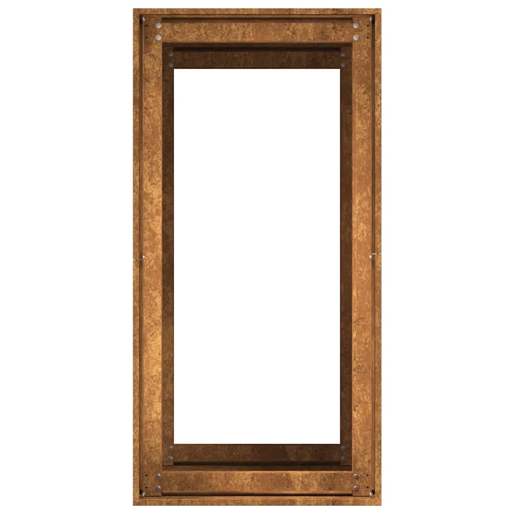 Floreira enferrujada 40x80x80 cm aço resistente
