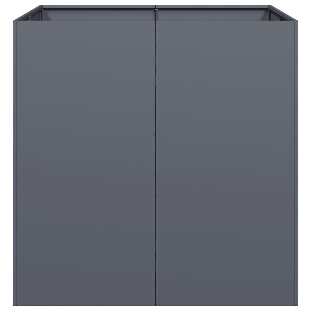 Vaso floreira 80x80x80 cm aço antracite