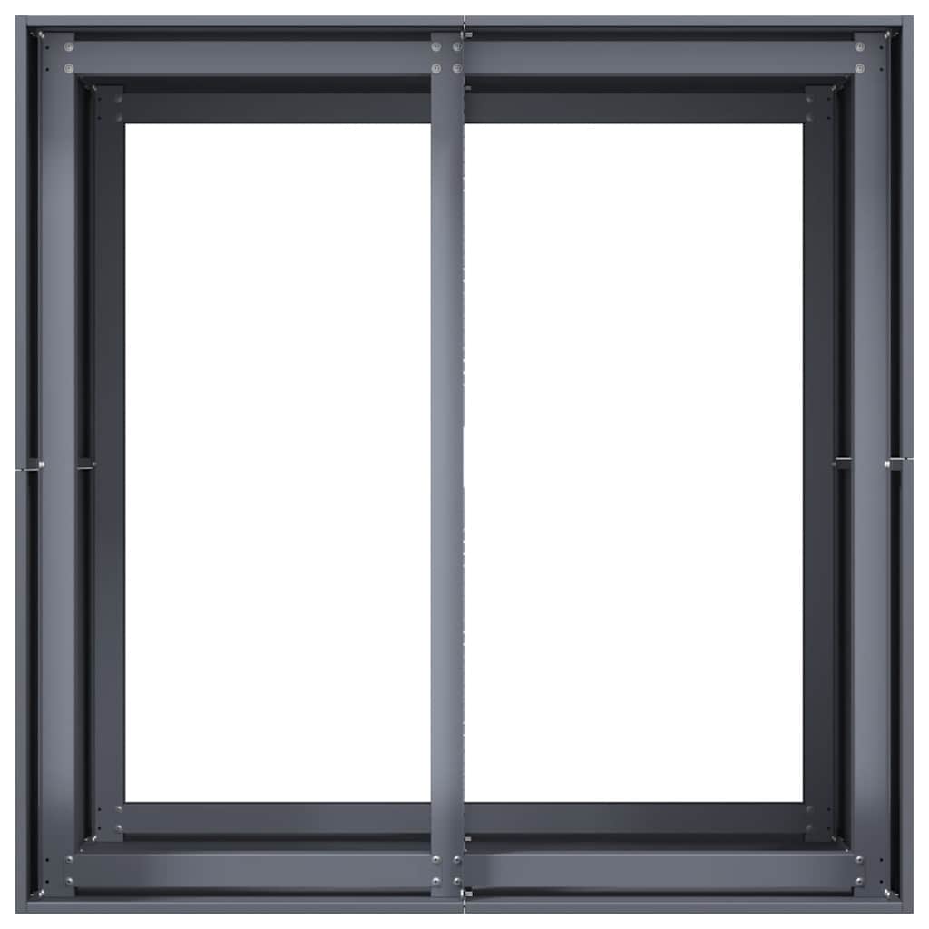 Vaso floreira 80x80x80 cm aço antracite