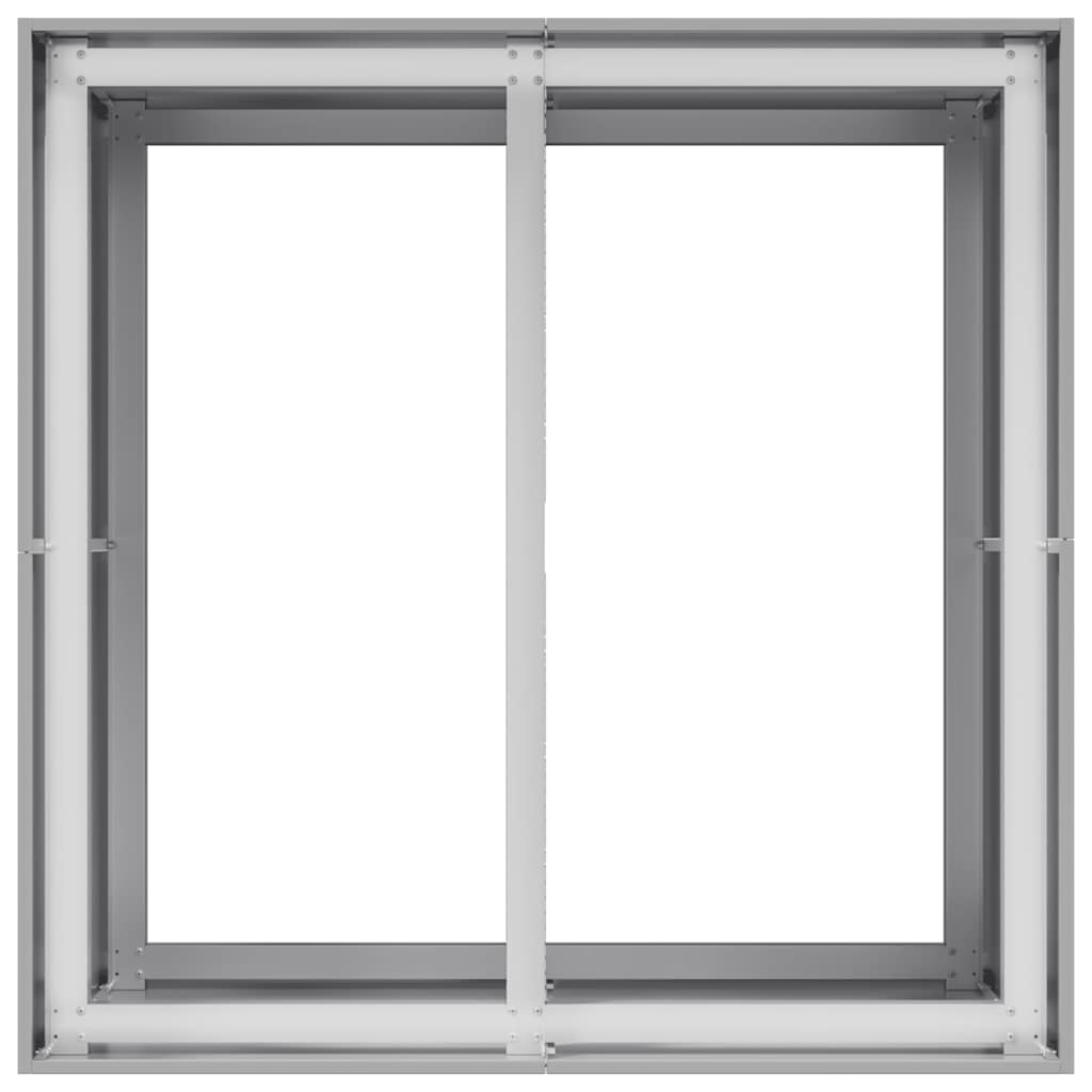 Planter 80x80x80 cm aço galvanizado