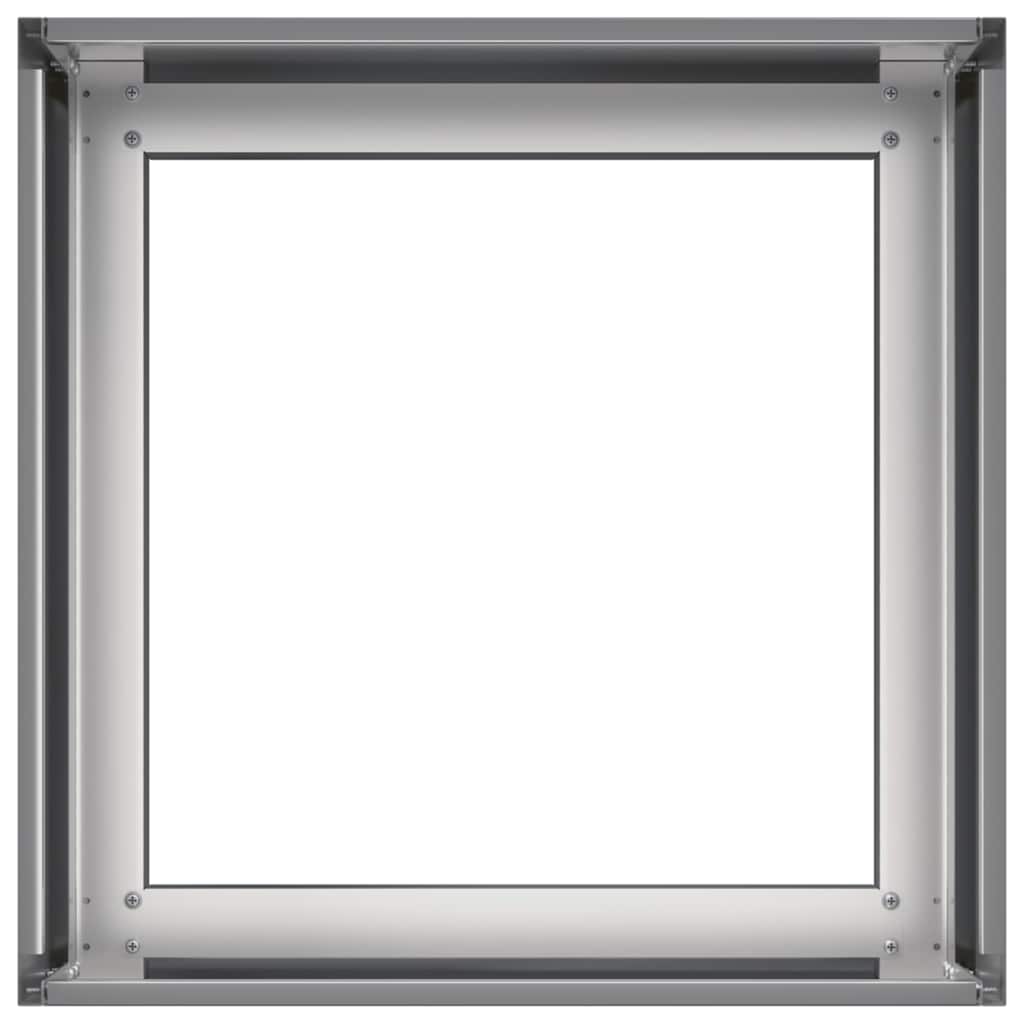 Vaso/floreira 40x40x30 cm aço galvanizado