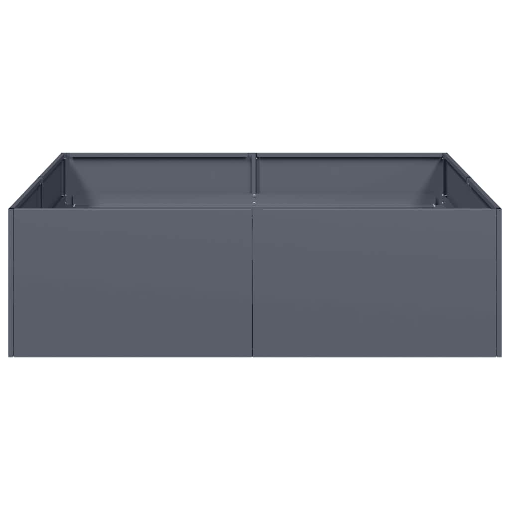 Vaso/floreira 100x100x30 cm aço antracite