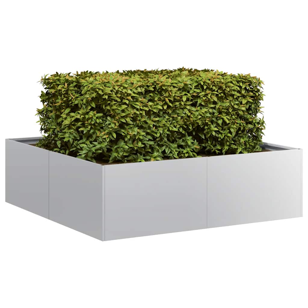 Vaso/floreira 100x100x30 cm aço galvanizado