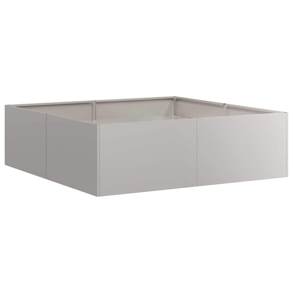 Floreira enferrujada 100x100x30 cm aço resistente