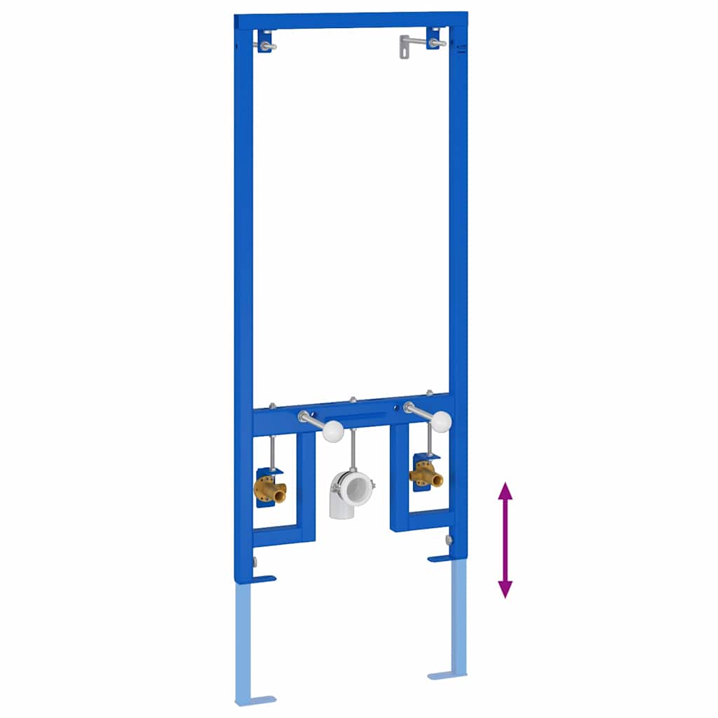 Suporte de Parede para Banheiro Azul 50 x 17,5 x 136 cm Aço