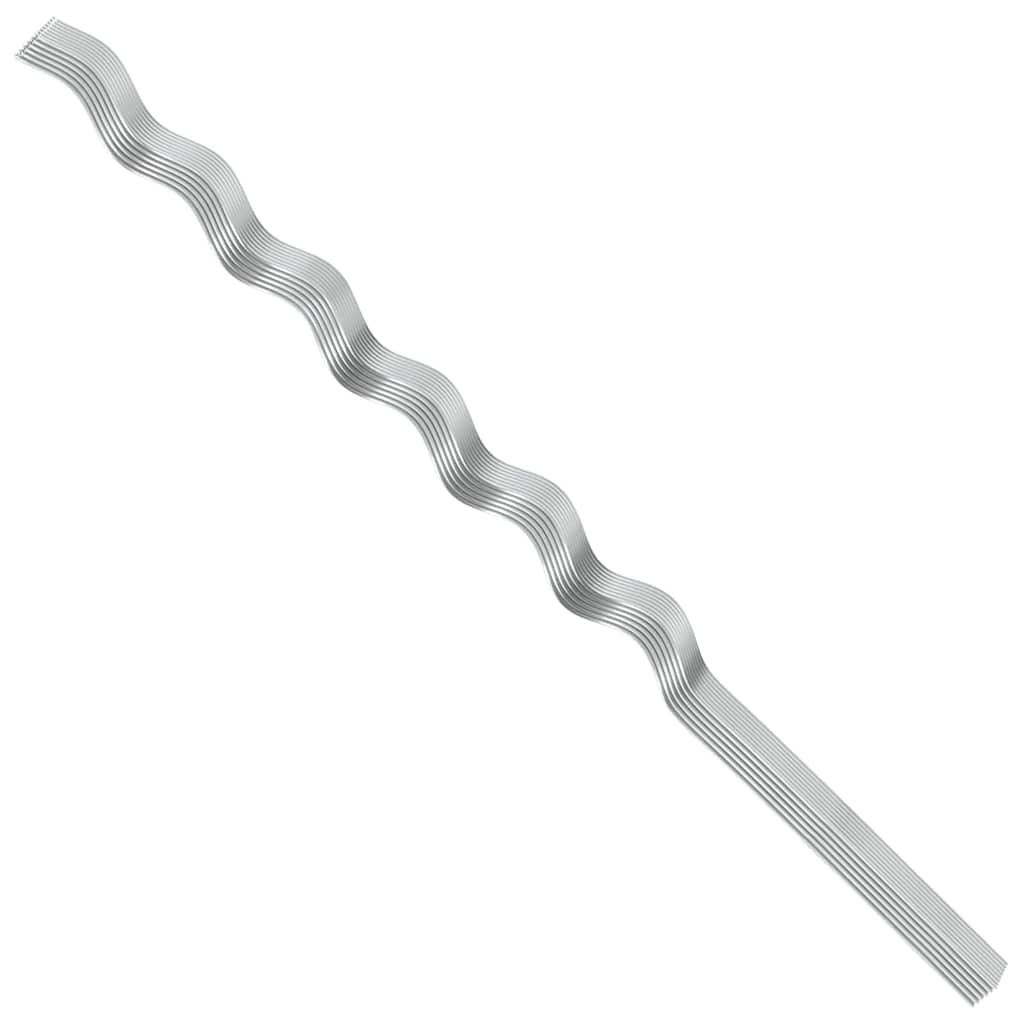 Suportes espirais para plantas 50 pcs Prateado 150 cm