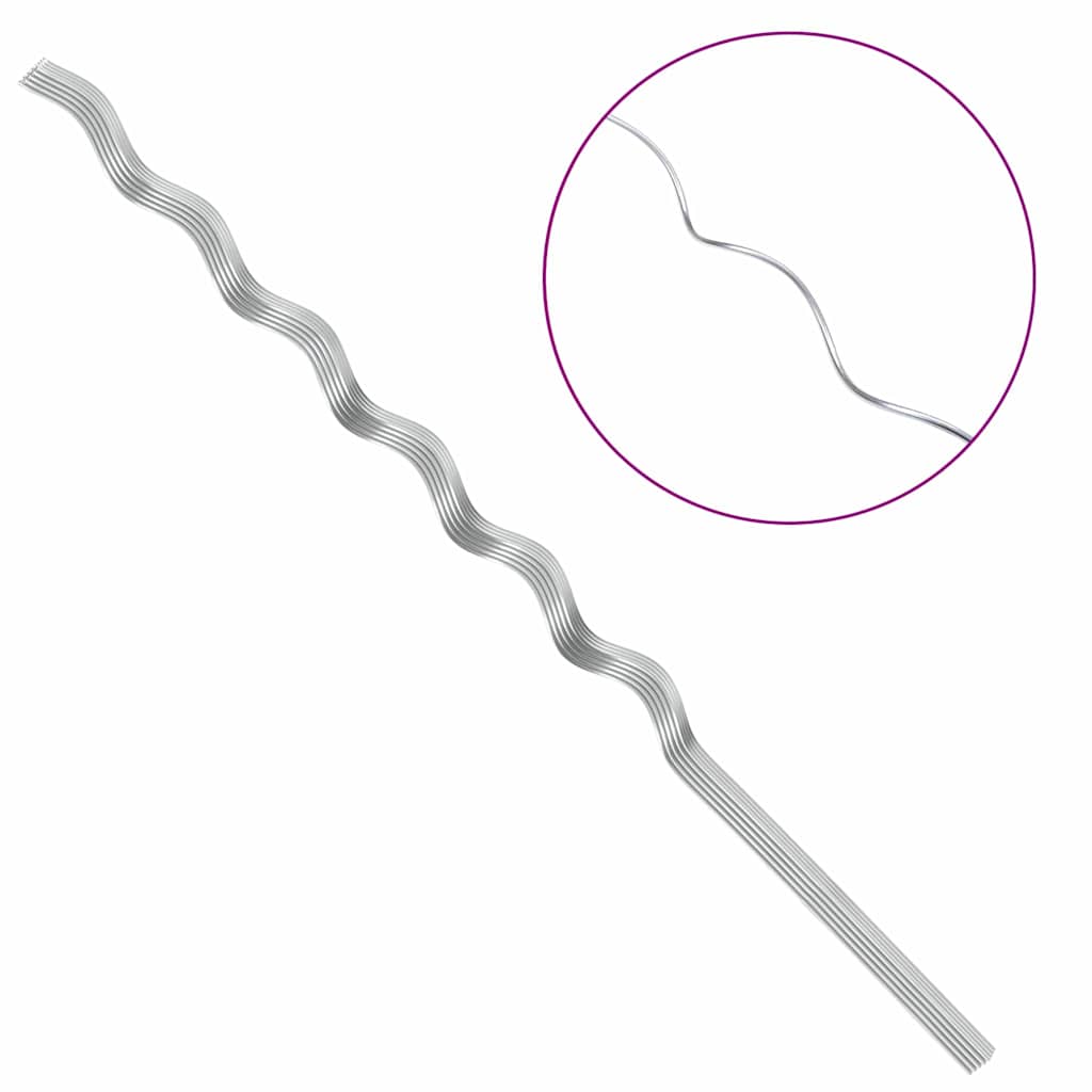 Suportes espirais para plantas 20 pcs Prateado 150 cm