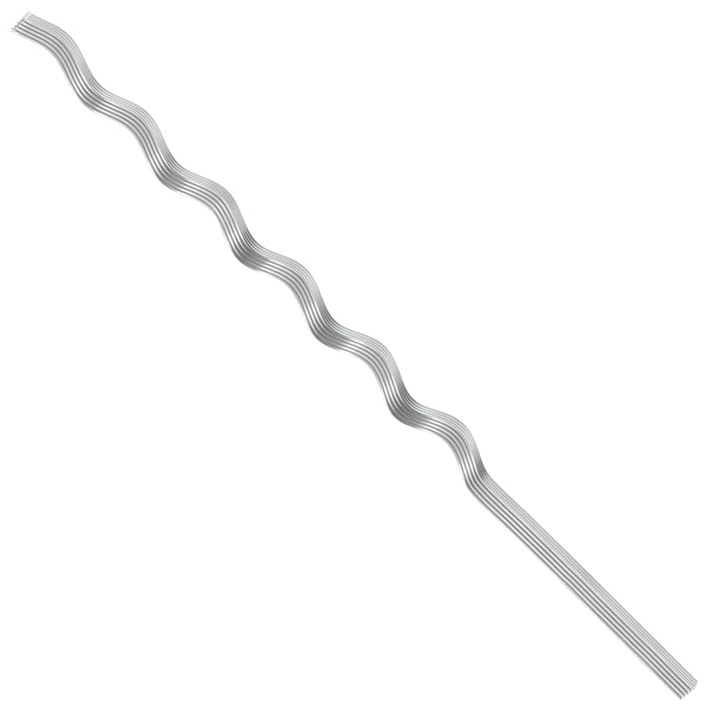 Suportes espirais para plantas 20 pcs Prateado 150 cm