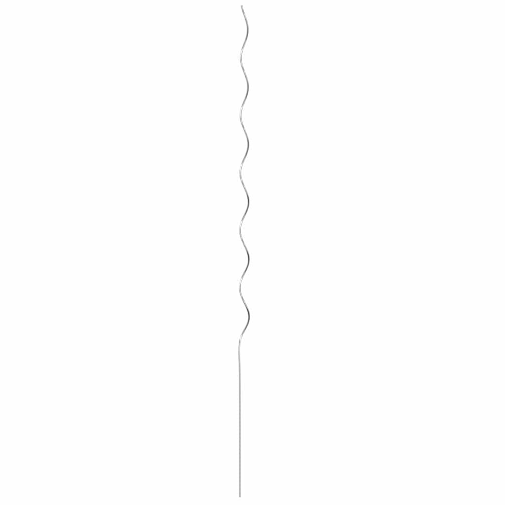 Suportes espirais para plantas 20 pcs Prateado 150 cm