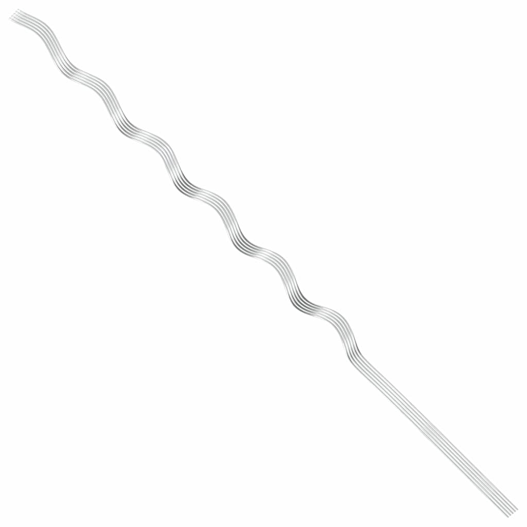Suportes espirais para plantas 5 pcs Prateado 150 cm