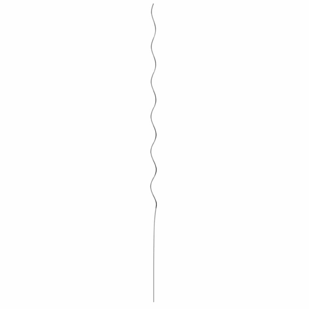 Suportes espirais para plantas 5 pcs Prateado 150 cm