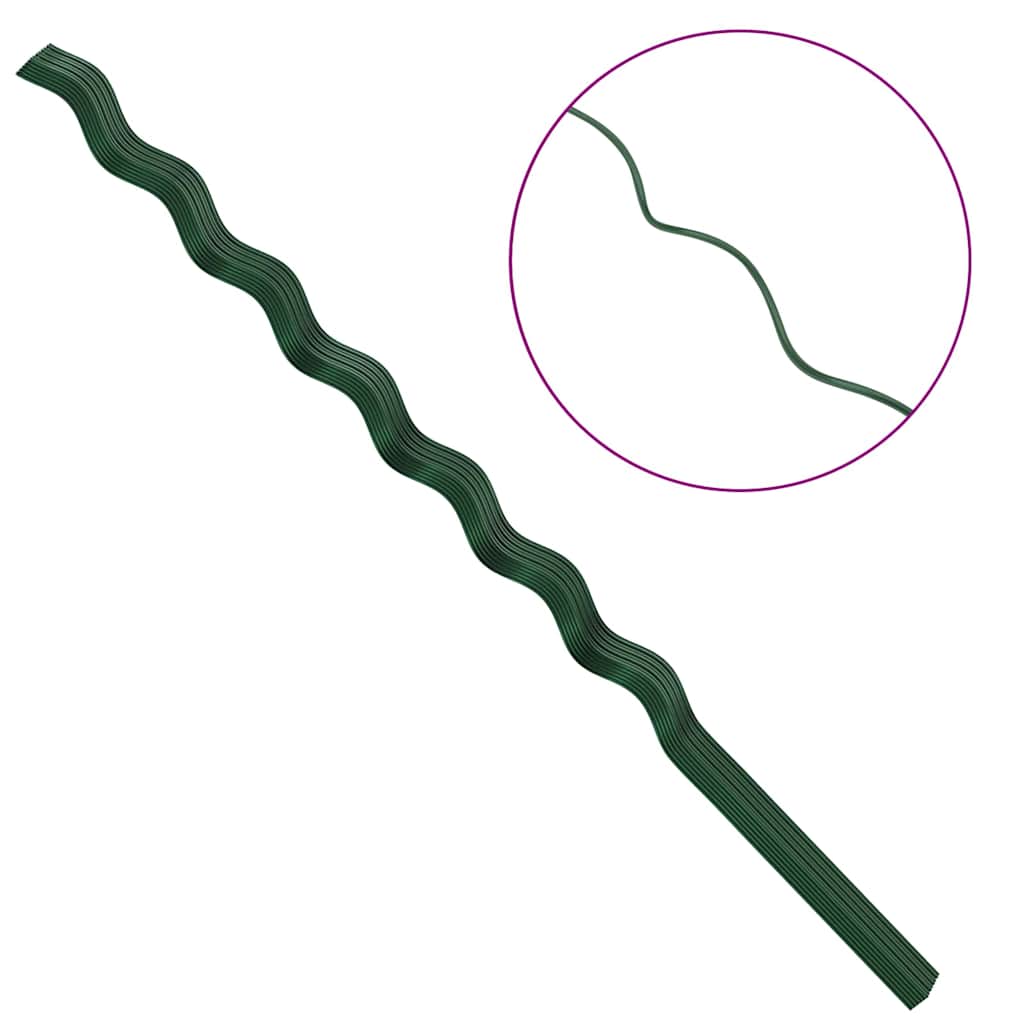Suportes espirais para plantas 50 pcs Verde 170 cm
