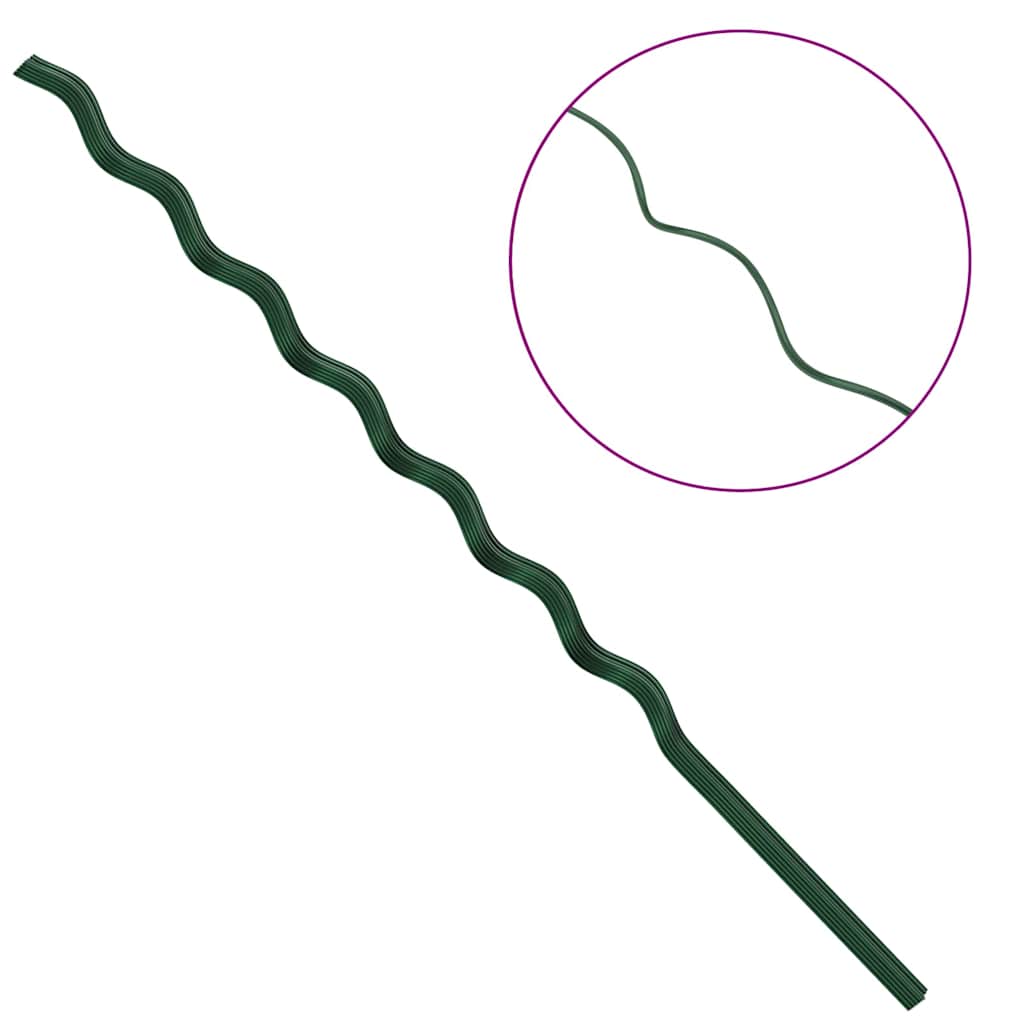 Suportes espirais para plantas 20 pcs Verde 170 cm