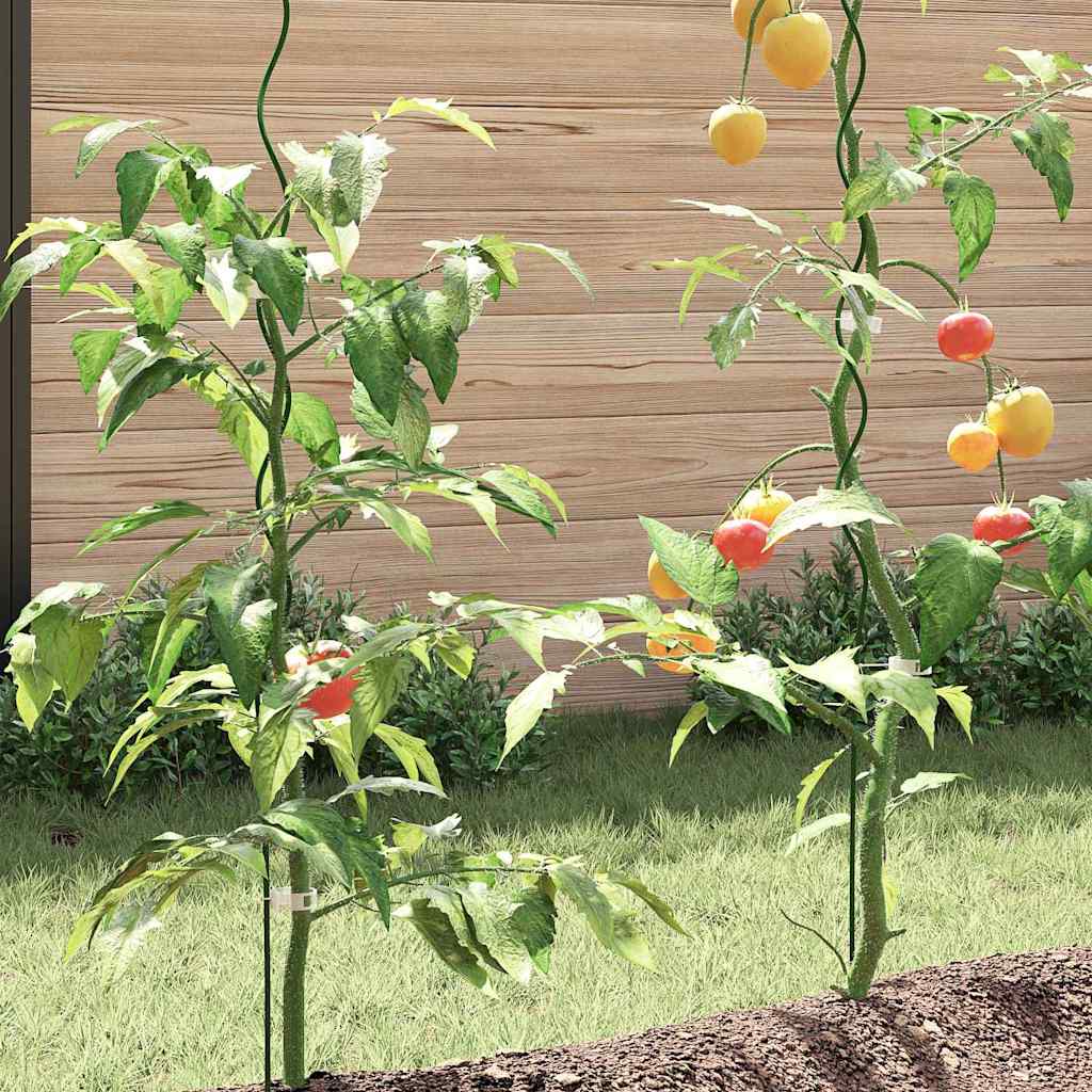 Suportes espirais para plantas 50 pcs Verde 110 cm