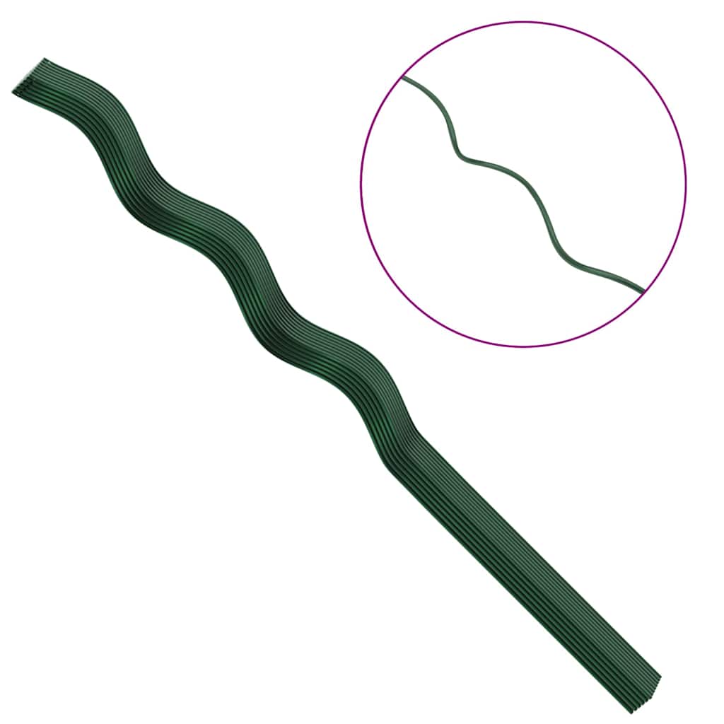 Suportes espirais para plantas 50 pcs Verde 110 cm