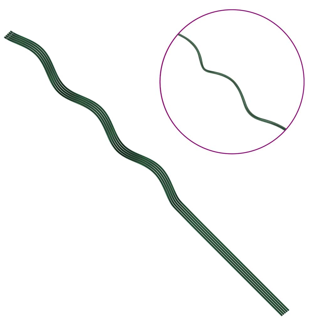 Suportes espirais para plantas 5 pcs Verde 110 cm