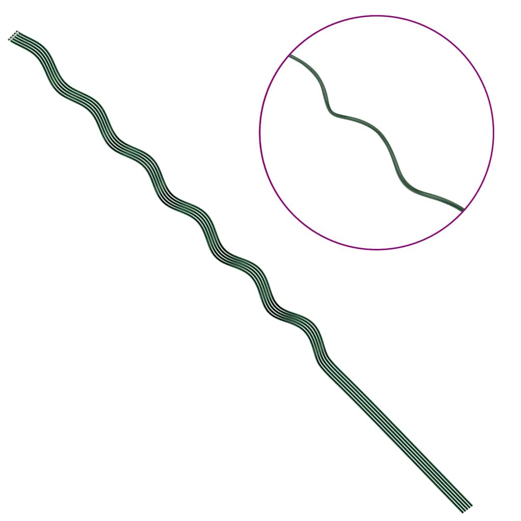 Suportes espirais para plantas 5 pcs Verde 150 cm