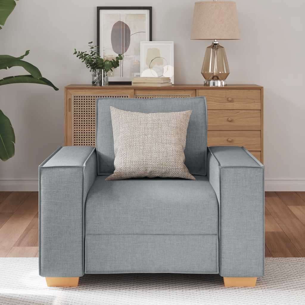 Sofá-cadeira Cinza Claro 60 cm Tecido