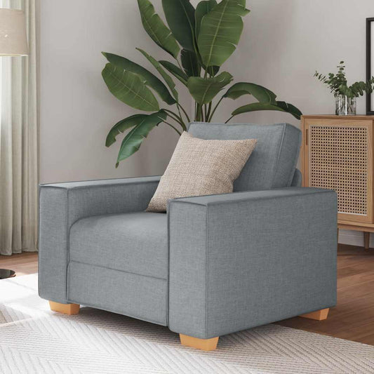 Sofá-cadeira Cinza Claro 60 cm Tecido