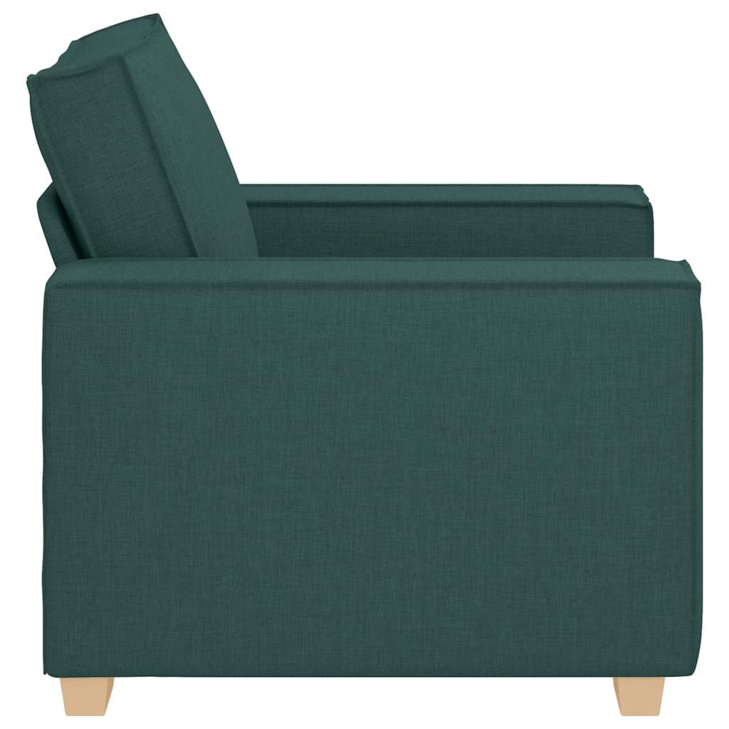 Sofá-cadeira Verde Escuro 60 cm Tecido