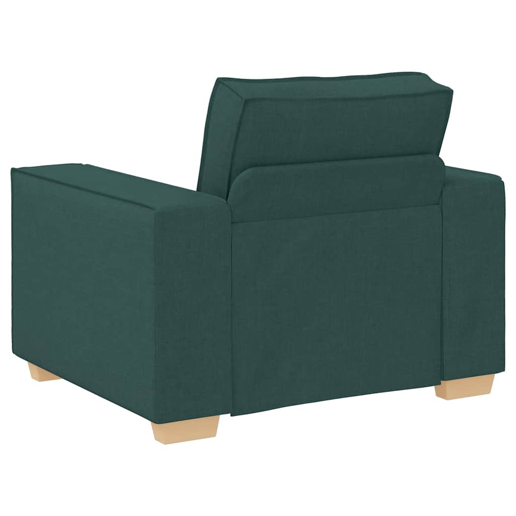 Sofá-cadeira Verde Escuro 60 cm Tecido