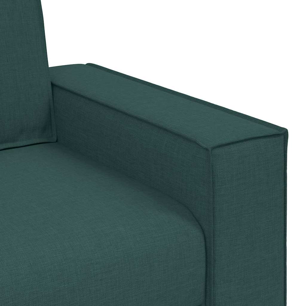 Sofá-cadeira Verde Escuro 60 cm Tecido