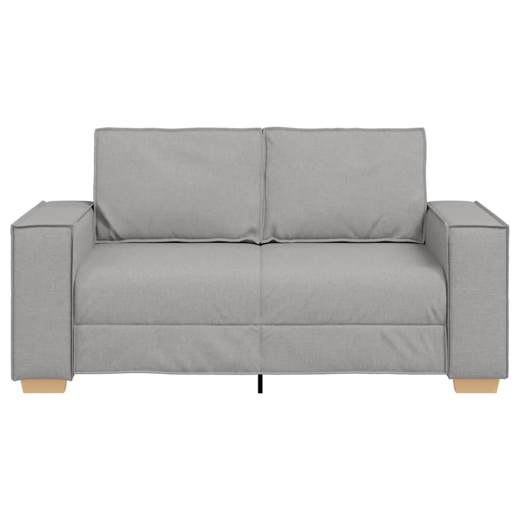 Sofá de 2 lugares cinza nuvem 120 cm tecido