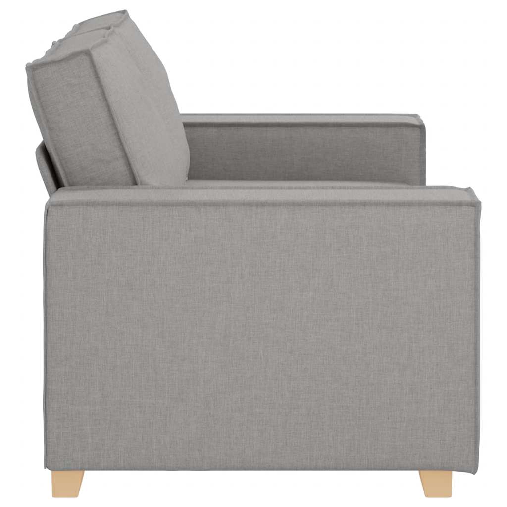 Sofá de 2 lugares cinza nuvem 120 cm tecido