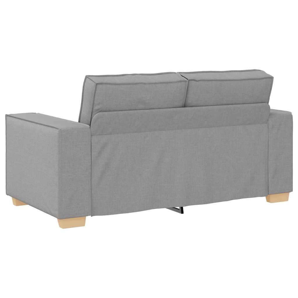 Sofá de 2 lugares cinza nuvem 120 cm tecido