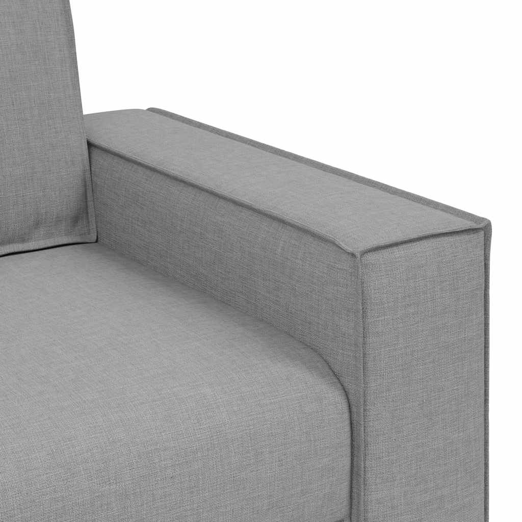 Sofá de 2 lugares cinza nuvem 120 cm tecido