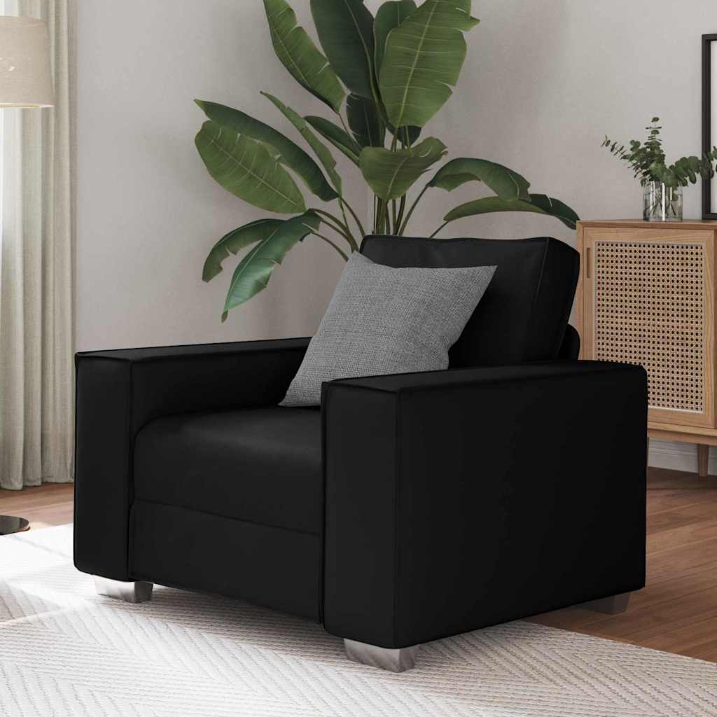 Cadeirão sofá Preto 99 x 78 x 84 cm Couro Artificial