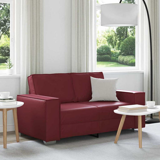 Cadeirão sofá vermelho tinto 160 x 78 x 84 cm Couro Artificial